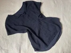 GU ネイビー ドット柄 半袖シャツ