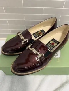 美品 MIHAMA 横浜元町 ローファー ワインエナメル 22.5cmのサムネイル