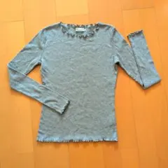 未使用 earth music&ecology グレー 長袖カットソー S