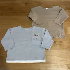 【値下げ依頼の方専用】長袖Tシャツ ２枚セット 薄手長袖 まとめ売り90