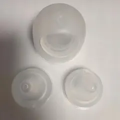 Pigeon 母乳実感哺乳瓶用 乳首M3個・キャップ1個・フード1個セット