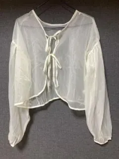 シアーリボンカーディガン　Mサイズ
