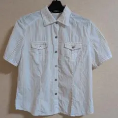 レリアン　ストライプ 半袖シャツ