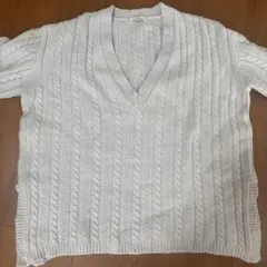 relume スパニッシュウールケーブルVネックニット