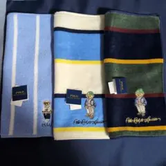 POLO RALPH LAUREN ポロベア柄タオルハンカチ 3枚セット