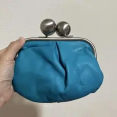 kawa-kawa がま口　本革ポーチ　カワカワ　レザー　kawakawa