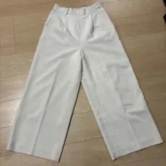 LEPSIM クリームベージュワイドパンツLサイズ