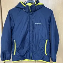 モンベル　キッズ　リバーシブルフード付き中綿コート　130cm