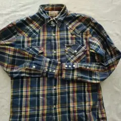 Wrangler ウエスタン　チェックヘビーネルシャツ M
