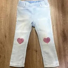 GAP デニムパンツ 100cm ハート付き 女の子
