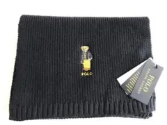 【新品】ラルフローレン　マフラー　ポロベア　ネイビー