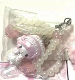 サンリオ　ホワイトフリル　シークレットストラップ　マイスイートピアノ