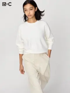 【新品未使用】UNIQLO:C スムースコットンクルーネックセーター M