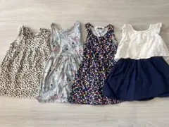 女の子夏物セット　ワンピース4点セット