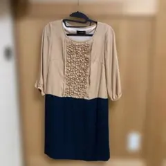 授乳服　七分袖ワンピースS