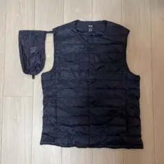 ダウンベスト ネイビー ULTRA LIGHT DOWN 収納袋付き