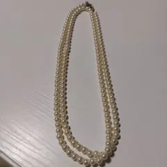 新春ホワイトパール風ネックレス