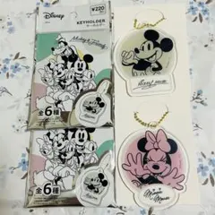 新品 ディズニー ミッキー・ミニー アクリルキーホルダーセット