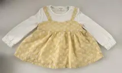 SIMPLE FREE 花柄重ね着風トップス 90