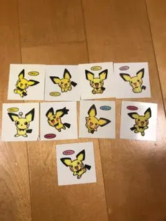 ポケモン ポケモンパン デコキャラシール等　シール　まとめ　ピチュー