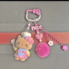 ✨️ハローキティ キティちゃん キティ カラナビ バッグチャーム キーホルダー✨️