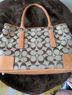 Coach トートバッグ ブラウン/ベージュ