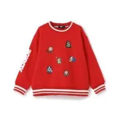 スポーツファニーゴリラ　刺繍トレーナー　140　赤　エクスストララージ