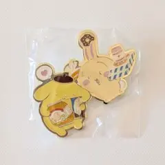 サンリオコラボ　ちいかわピンズコレクション　うさぎ＆ポムポムプリン