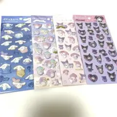 ぷくっとシール　サンリオ　クロミ　マイメロ　シナモロール　シール　まとめ