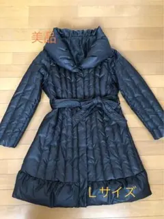Lサイズ ブラック キルティングダウンコート