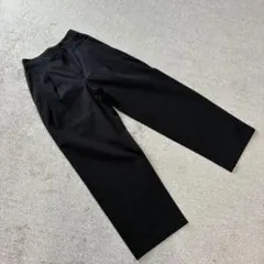 【匿名配送】未使用！12クローゼット 撥水 チノワイドパンツ ブラック Mサイズ