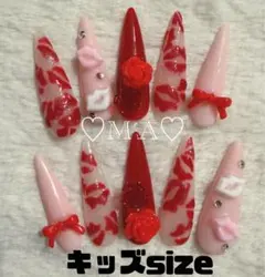 ♡現品 子供用 ギャル KOGYARU 量産型 地雷系 ネイルチップ♡