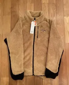 キャロウェイ　Callaway フリース　ジャケット LL ベージュ/ブラック