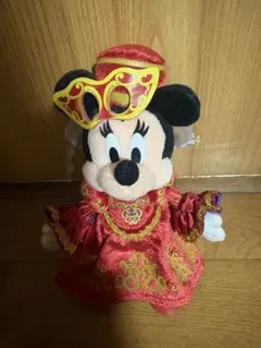 ミニーマウス ぬいぐるみ マスコット 赤い衣装ハロウィン限定
