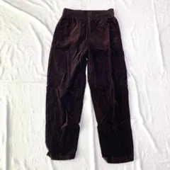 【ジーユー】コーデュロイシェフパンツ 綿100％ ウエストゴム ポケット有 S