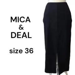 MICA&DEAL マイカアンドディール　タイトロングスカート　スエットスカートのサムネイル