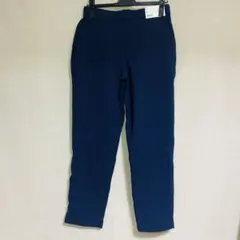 新品　UNIQLO ユニクロ　防風　ウォームイージーパンツ　ネイビー　暖パン