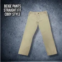 OLD NAVY チノパン ベージュ 34 ストレート CBOY 古着のサムネイル