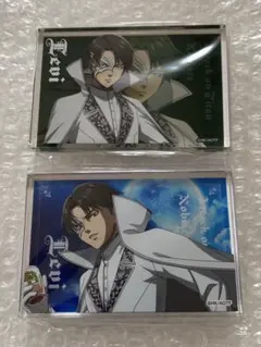 進撃の巨人　ノビエース　アクリルブロック　リヴァイ　2種