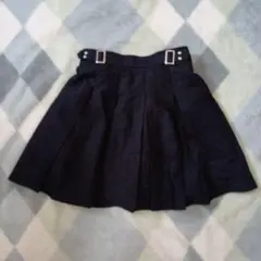 pink−latteプリーツスカート　M　ブラック