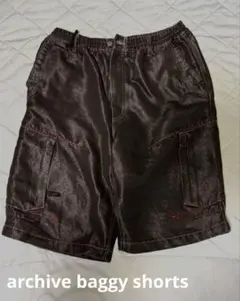 archive バギーショーツ ジョーツ デニムパンツ ラメ加工 ストリート