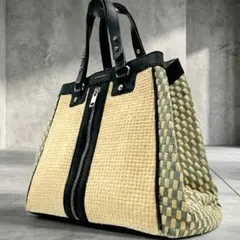 美品✨ディーゼル トートバッグ かごバッグ y2k スタッズ デニム A4