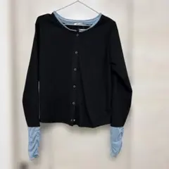 新品未使用品　しまむら×haru　LILOUMIEUX　配色カーディガン