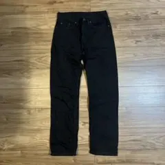 極美品】リーバイス501ブラックデニムパンツW32L32ボタンフライ