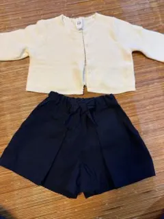 GAP カーディガン＆ petit main ショートパンツ　セット　90