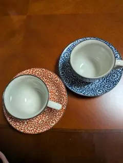 有田焼祥壺　蛸唐模様 カップ＆ソーサー