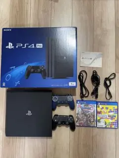 PS4 Pro 1TB＋コントローラー2個＋ソフト2個付き