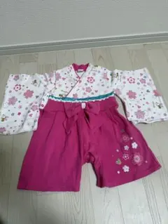 袴ロンパース　ミニーちゃん　ミニー　ひなまつり　桃の節句　着物