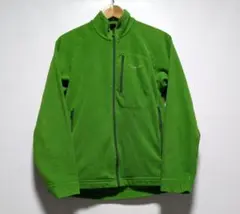 モンベル 秋冬 シャミースジャケット フリースジャケット ブルゾン 緑 メンズM
