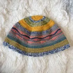 弥*七様 バケットハット クラッシャーハット クロシェハット ビーニー ニット